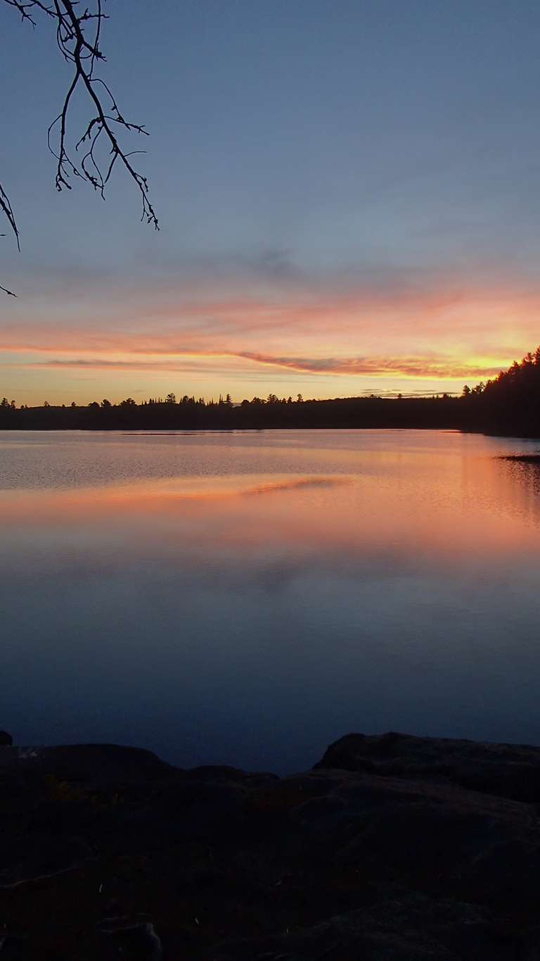 Sunset on Shippagew Lake