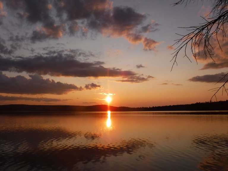 Sunset on Happle Isle Lake - Algonquin Park