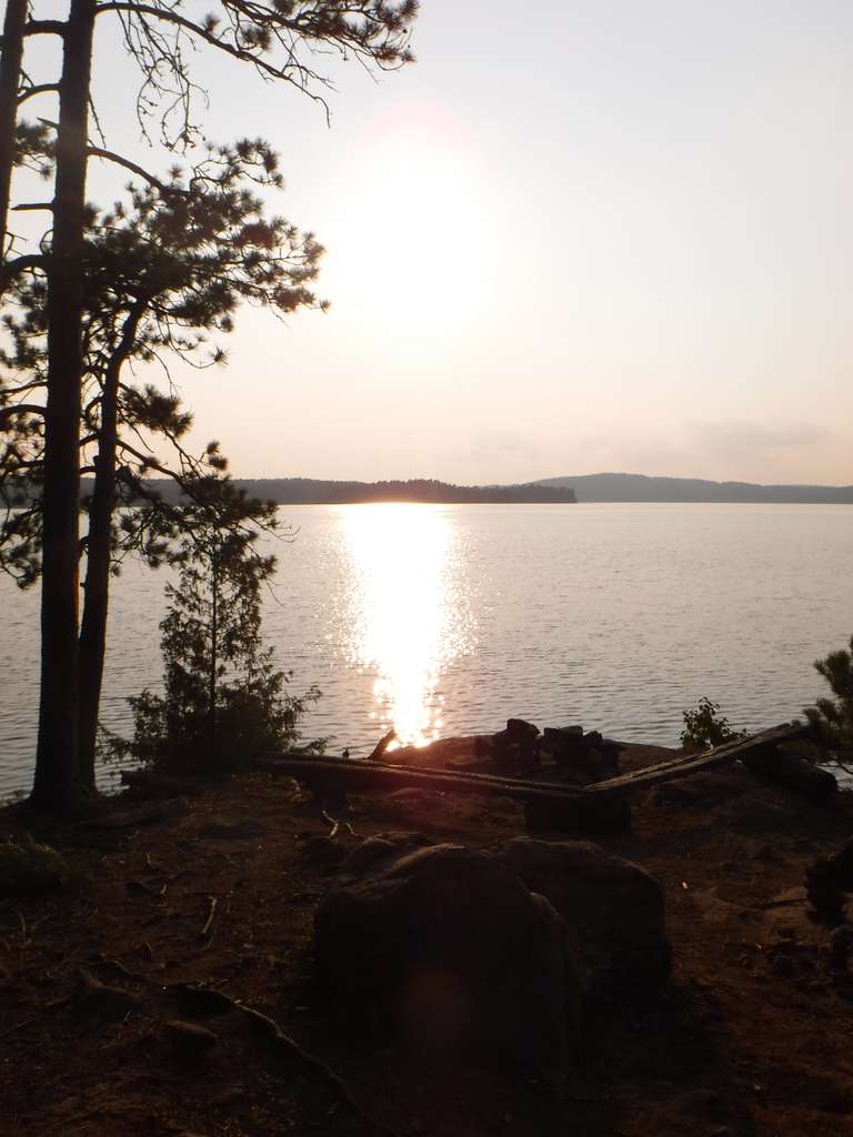 Lake Lavieille sunset