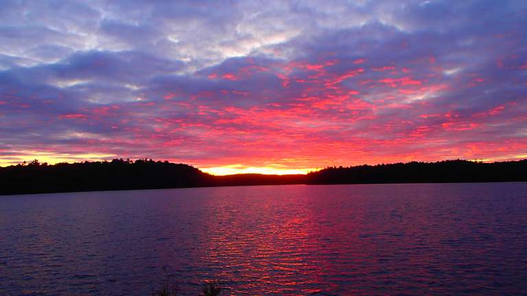 Sunset on Maple Lake