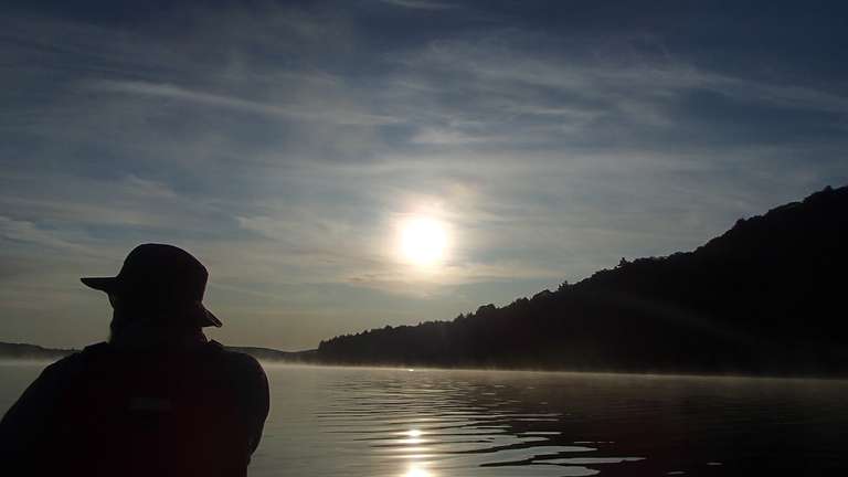 Morning paddle on Biggar Lake